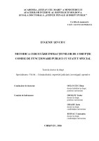 Metodica cercetării infracţiunilor de corupţie comise de funcţionarii publici cu statut special